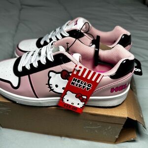Hello Kitty by Sanrio Women's Pink Casual Court Sneakers, Sizes 8, Regular